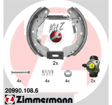 Sada brzdových čelistí ZIMMERMANN 20990.108.6