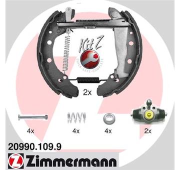 Sada brzdových čelistí ZIMMERMANN 20990.109.9