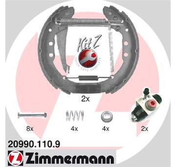 Sada brzdových čelistí ZIMMERMANN 20990.110.9