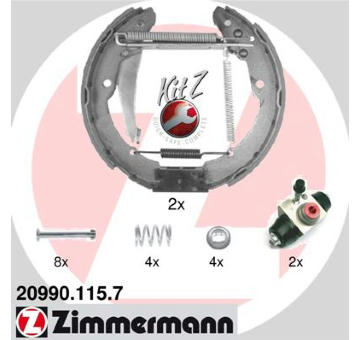 Sada brzdových čelistí ZIMMERMANN 20990.115.7