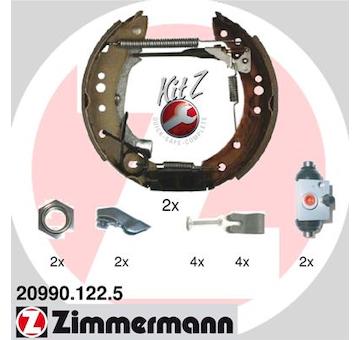 Sada brzdových čelistí ZIMMERMANN 20990.122.5