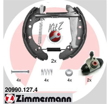 Sada brzdových čelistí ZIMMERMANN 20990.127.4