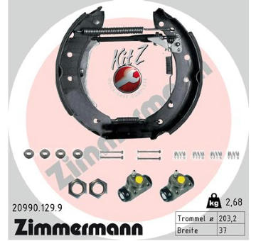 Sada brzdových čelistí ZIMMERMANN 20990.129.9