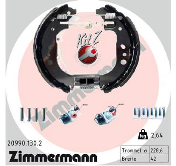 Sada brzdových čelistí ZIMMERMANN 20990.130.2