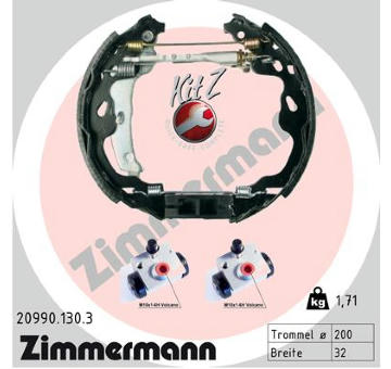 Sada brzdových čelistí ZIMMERMANN 20990.130.3