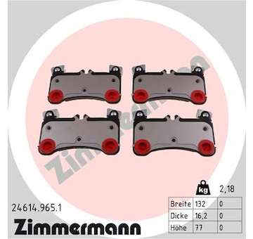 Sada brzdových destiček, kotoučová brzda ZIMMERMANN 24614.965.1