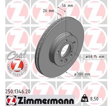 Brzdový kotouč ZIMMERMANN 250.1346.20