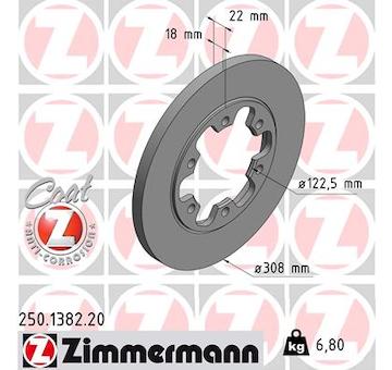 Brzdový kotouč ZIMMERMANN 250.1382.20