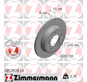 Brzdový kotouč ZIMMERMANN 285.3528.20