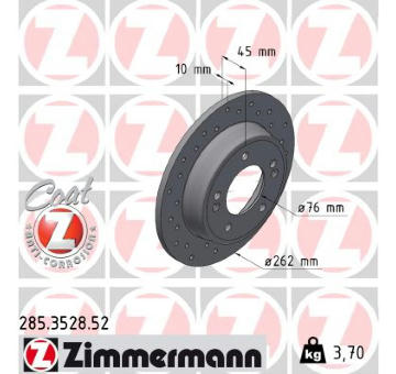 Brzdový kotouč ZIMMERMANN 285.3528.52