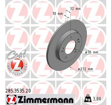 Brzdový kotouč ZIMMERMANN 285.3535.20