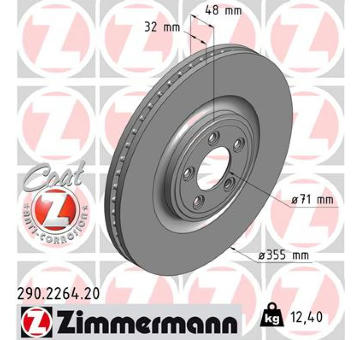 Brzdový kotouč ZIMMERMANN 290.2264.20