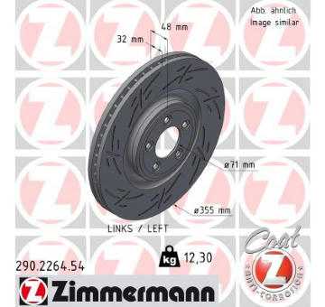 Brzdový kotouč ZIMMERMANN 290.2264.54