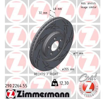 Brzdový kotouč ZIMMERMANN 290.2264.55