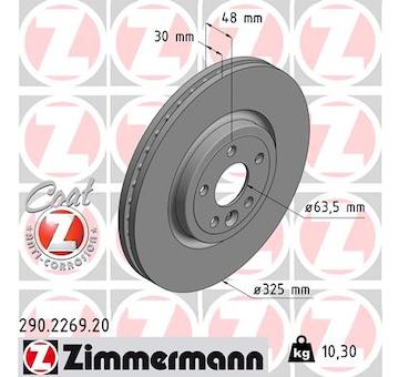 Brzdový kotouč ZIMMERMANN 290.2269.20