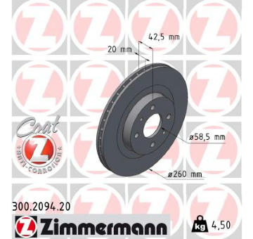 Brzdový kotouč ZIMMERMANN 300.2094.20