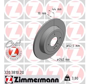 Brzdový kotouč ZIMMERMANN 320.3810.20