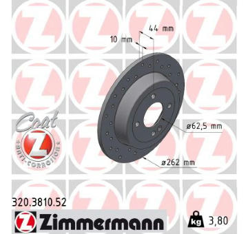 Brzdový kotouč ZIMMERMANN 320.3810.52