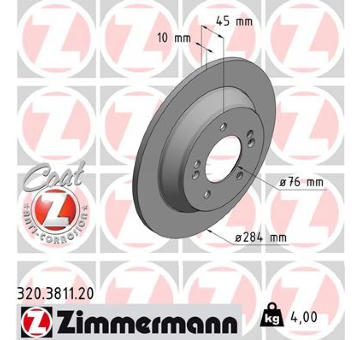 Brzdový kotouč ZIMMERMANN 320.3811.20