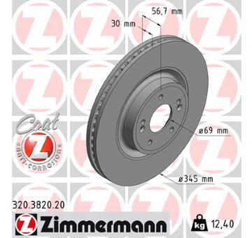 Brzdový kotouč ZIMMERMANN 320.3820.20