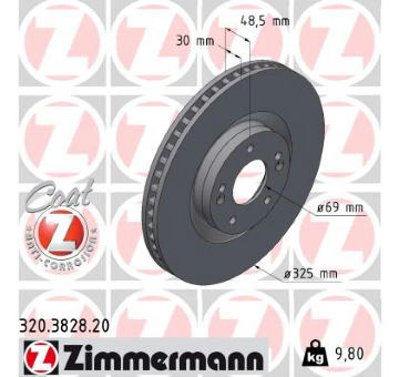 Brzdový kotouč ZIMMERMANN 320.3828.20