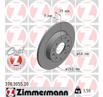 Brzdový kotouč ZIMMERMANN 370.3055.20