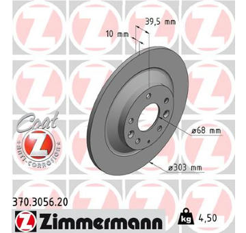 Brzdový kotouč ZIMMERMANN 370.3056.20