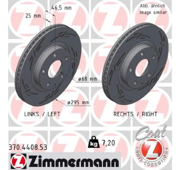 Brzdový kotouč ZIMMERMANN 370.4408.53