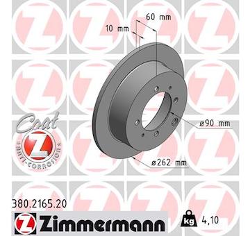 Brzdový kotouč ZIMMERMANN 380.2165.20