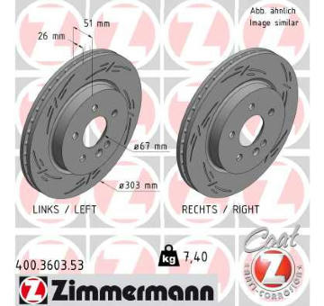 Brzdový kotouč ZIMMERMANN 400.3603.53