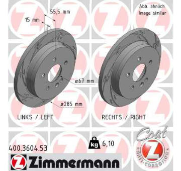 Brzdový kotouč ZIMMERMANN 400.3604.53