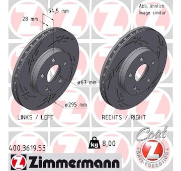 Brzdový kotouč ZIMMERMANN 400.3619.53