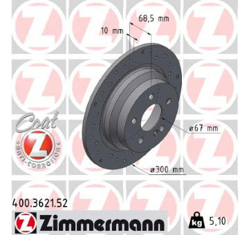 Brzdový kotouč ZIMMERMANN 400.3621.52