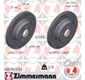 Brzdový kotouč ZIMMERMANN 400.3622.53