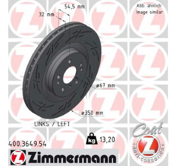 Brzdový kotouč ZIMMERMANN 400.3649.54