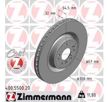 Brzdový kotouč ZIMMERMANN 400.5500.20