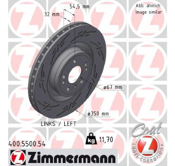 Brzdový kotouč ZIMMERMANN 400.5500.54