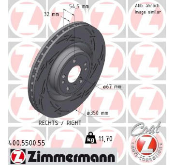 Brzdový kotouč ZIMMERMANN 400.5500.55