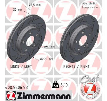 Brzdový kotouč ZIMMERMANN 400.5506.53