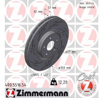 Brzdový kotouč ZIMMERMANN 400.5516.54