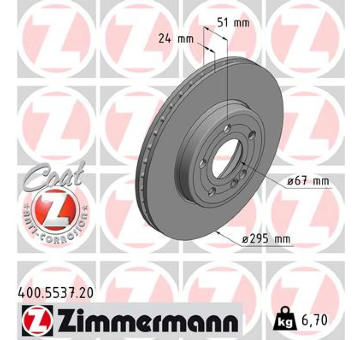 Brzdový kotouč ZIMMERMANN 400.5537.20