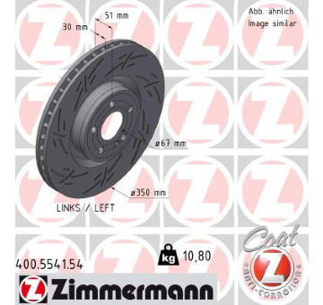 Brzdový kotouč ZIMMERMANN 400.5541.54