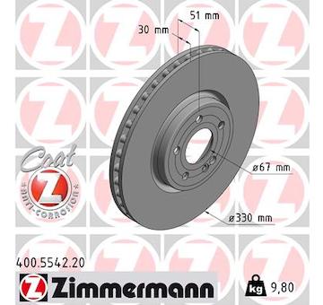 Brzdový kotouč ZIMMERMANN 400.5542.20