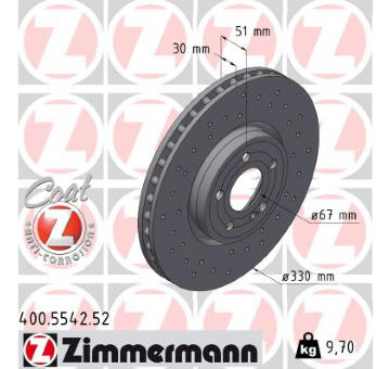 Brzdový kotouč ZIMMERMANN 400.5542.52
