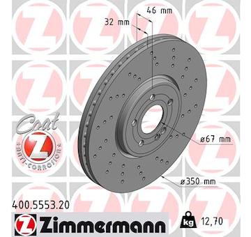 Brzdový kotouč ZIMMERMANN 400.5553.20