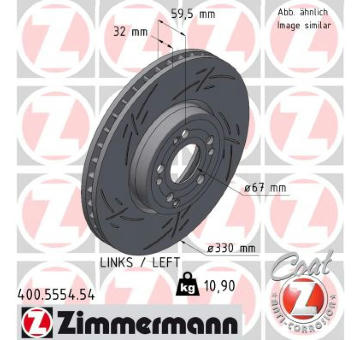 Brzdový kotouč ZIMMERMANN 400.5554.54