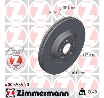 Brzdový kotouč ZIMMERMANN 400.5555.20