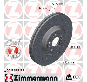 Brzdový kotouč ZIMMERMANN 400.5555.52