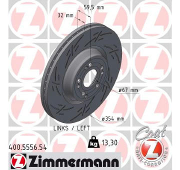 Brzdový kotouč ZIMMERMANN 400.5556.54