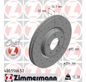 Brzdový kotouč ZIMMERMANN 400.5566.52